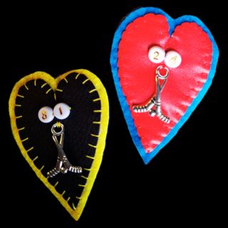 Heated Rivalry Hollanov Heart Pin Set