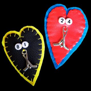 Heated Rivalry Hollanov Heart Pin Set