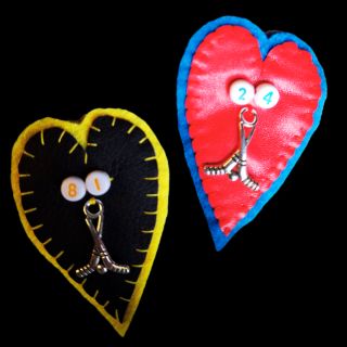 Heated Rivalry Hollanov Heart Pin Set