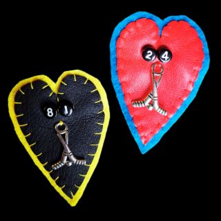 Heated Rivalry Hollanov Heart Pin Set