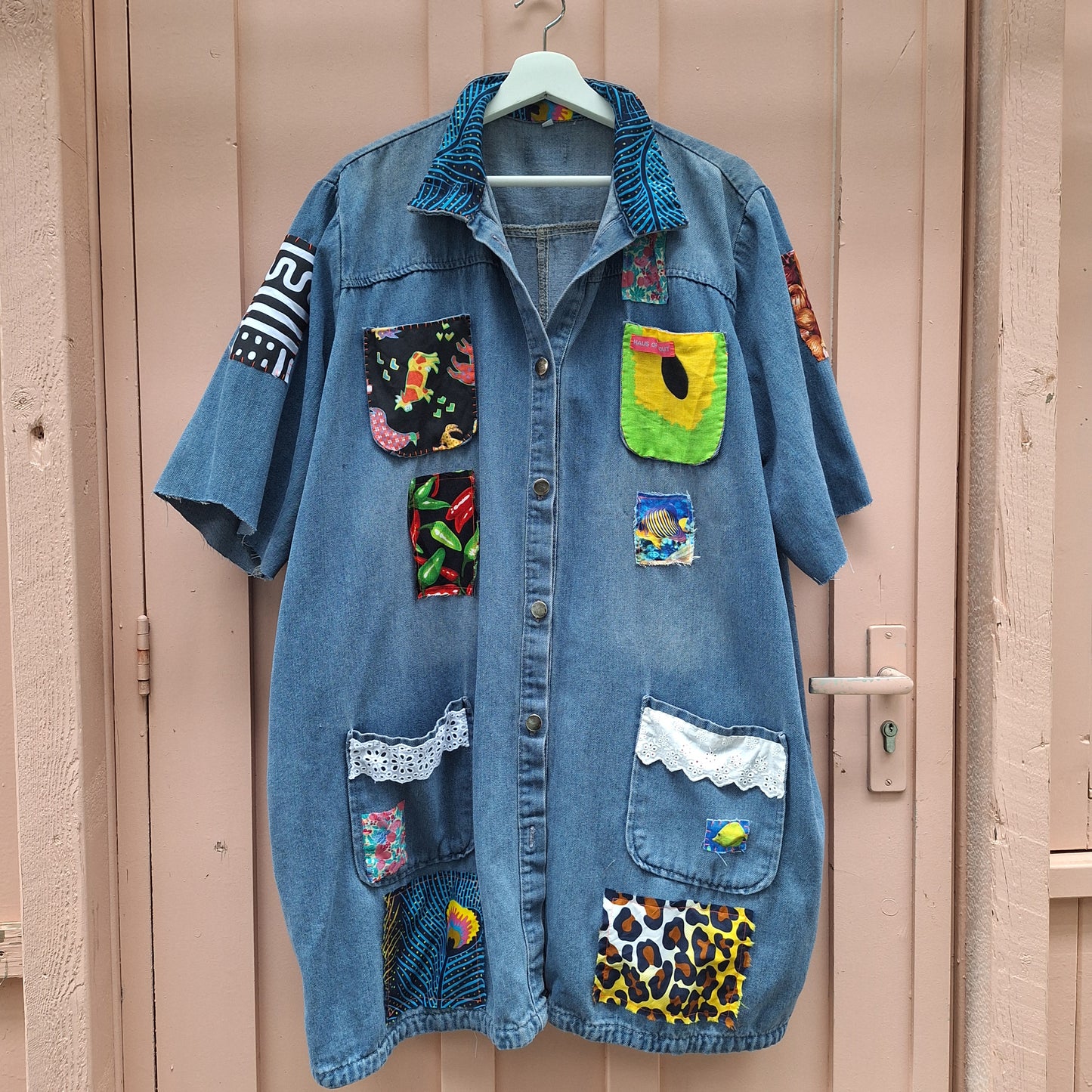 Patched Up Denim Shirt