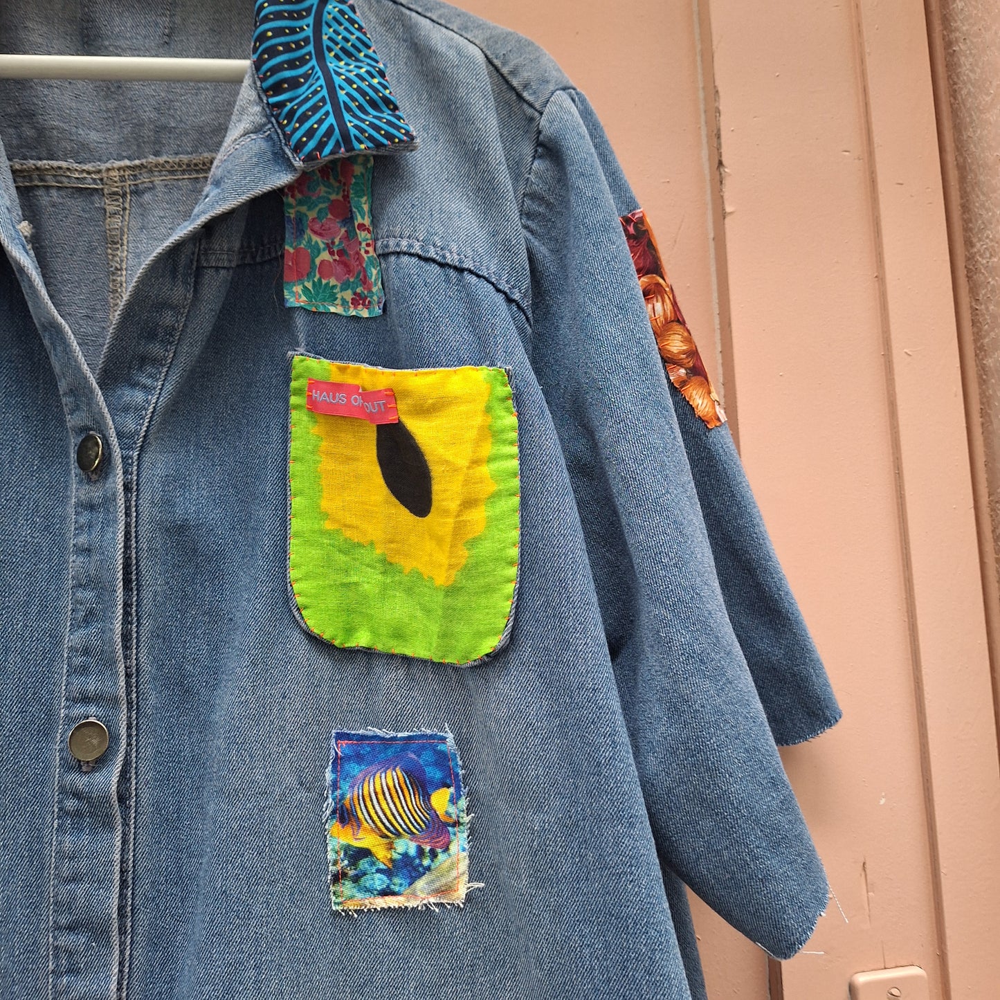 Patched Up Denim Shirt