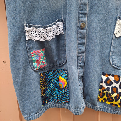 Patched Up Denim Shirt