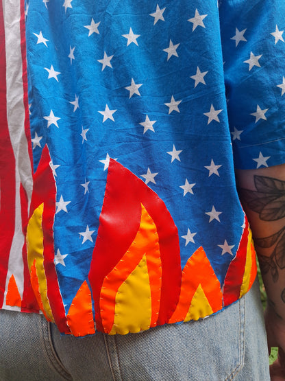Burn The Flag Crop Top