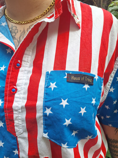 Burn The Flag Crop Top