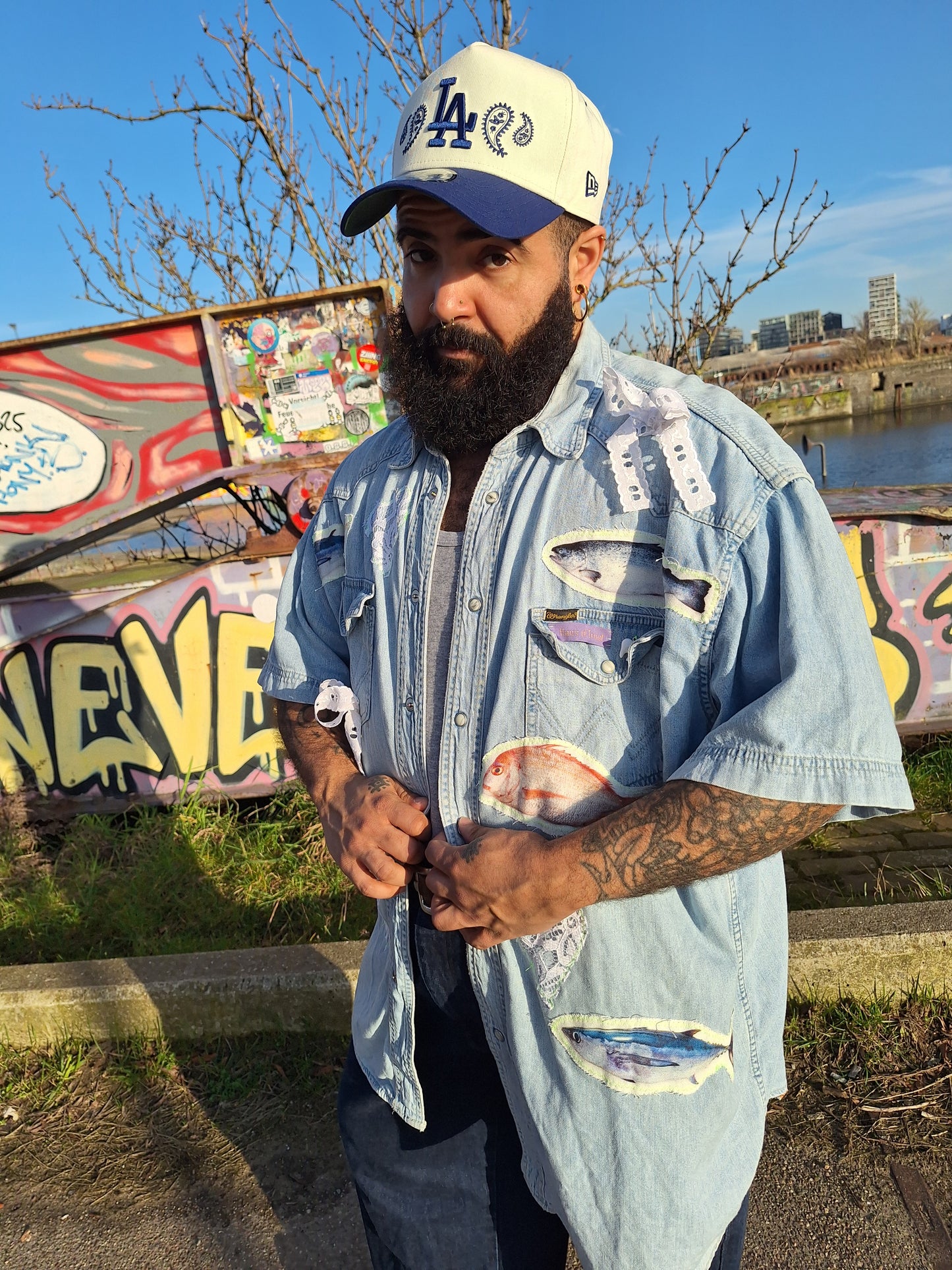 Fishie Denim Shirt