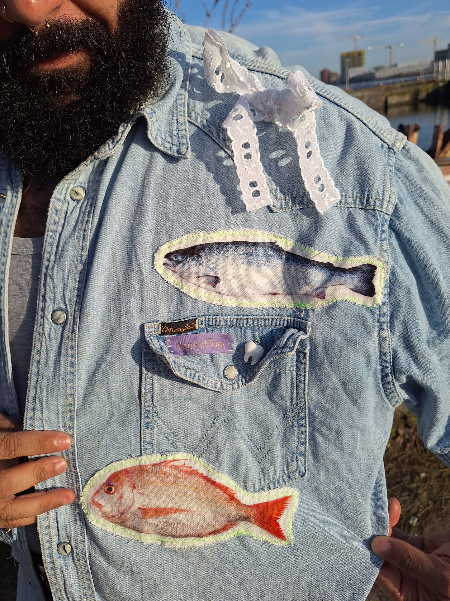 Fishie Denim Shirt