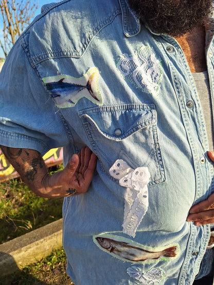 Fishie Denim Shirt