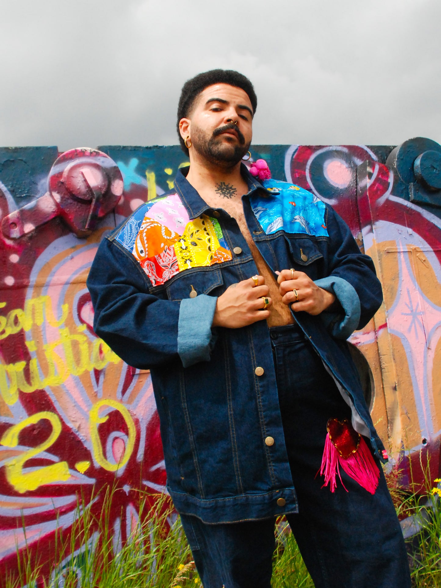 Dolphins & Rainbows Denim Jacket