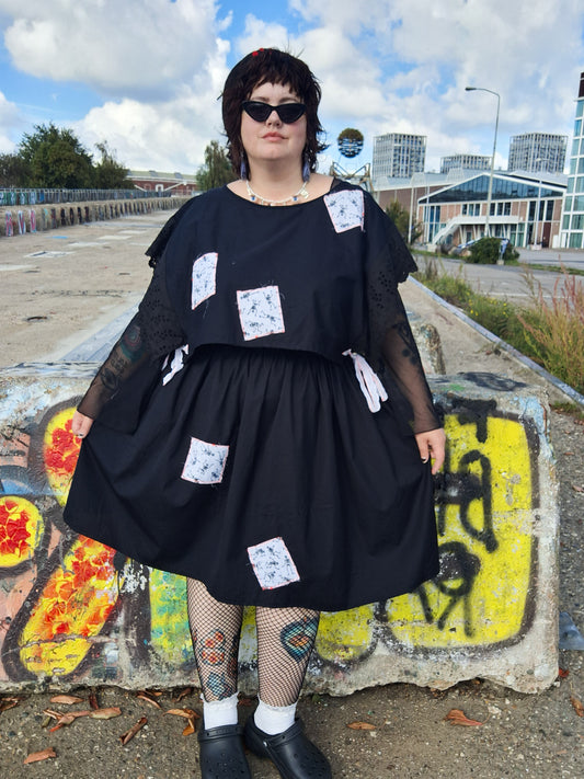 Spooky Skeletons Top and Skirt Set