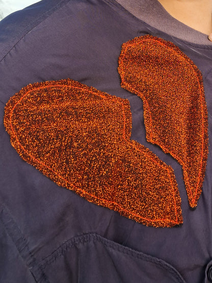 Take Another Little Piece Of My Heart Silk Bomber Jacket