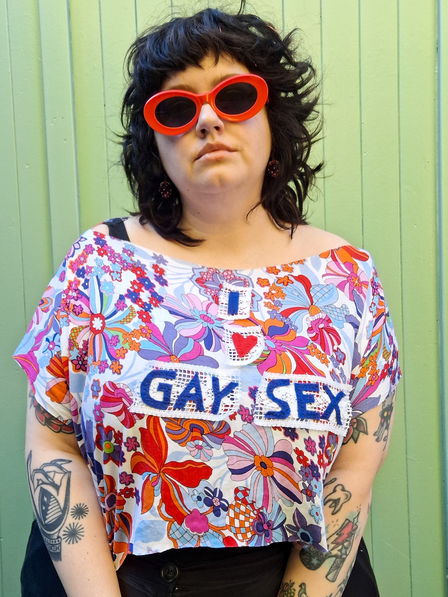 I <3 G*y S*x Crop Top