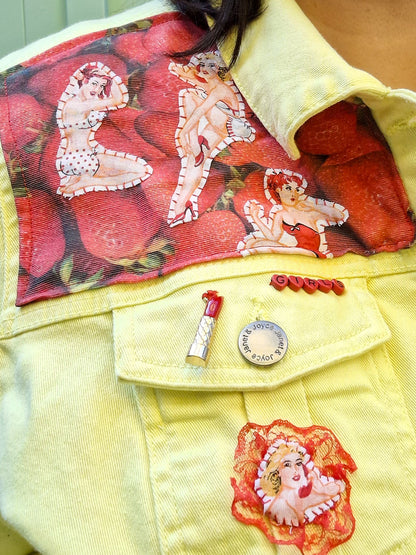 Girls Girls Girl Cropped Denim Jacket