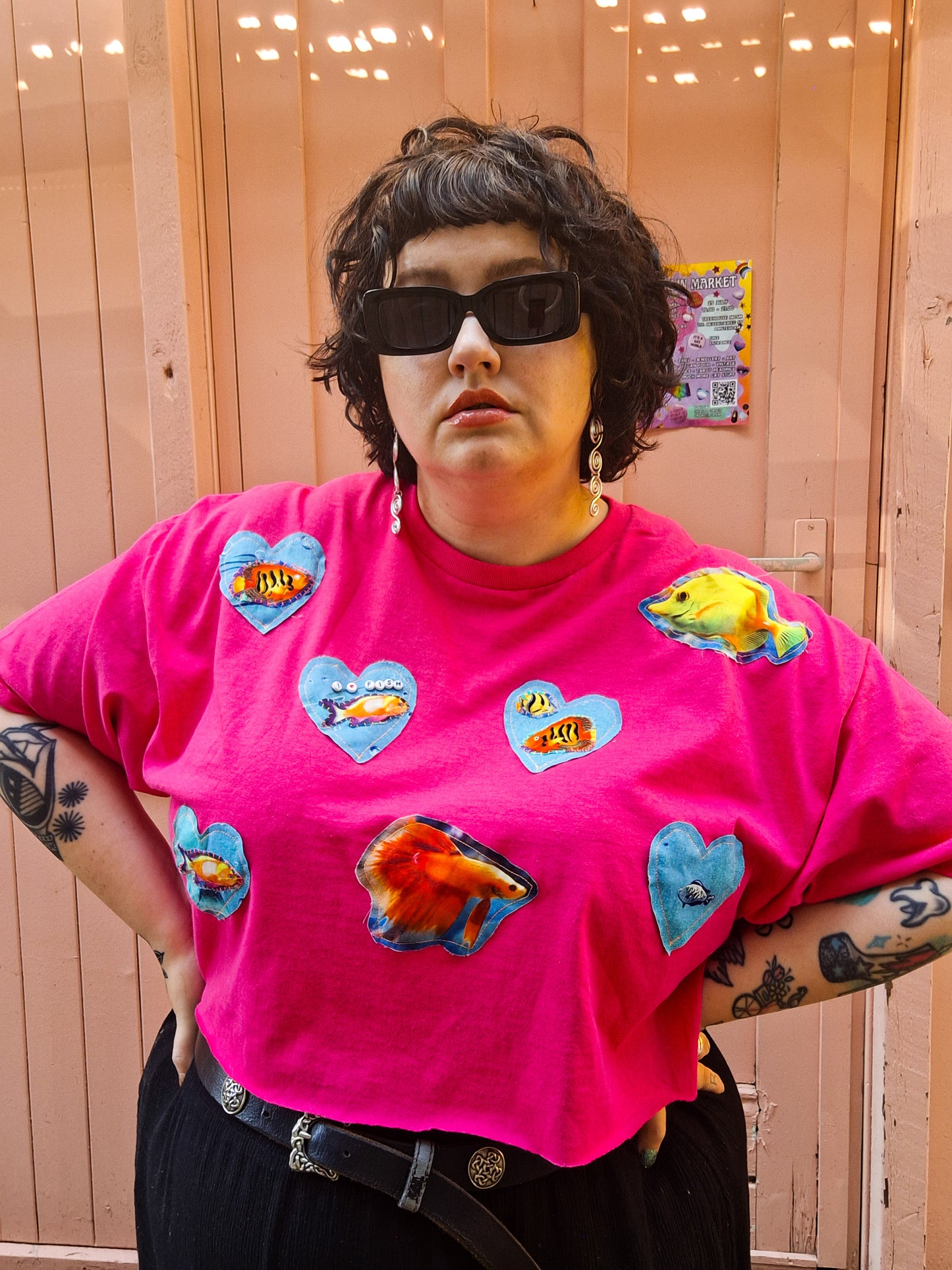 I Heart Fish Crop Top