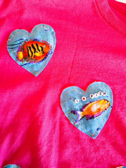 I Heart Fish Crop Top