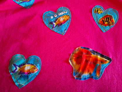 I Heart Fish Crop Top