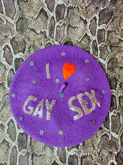 I ♡ G*y S*x Beret